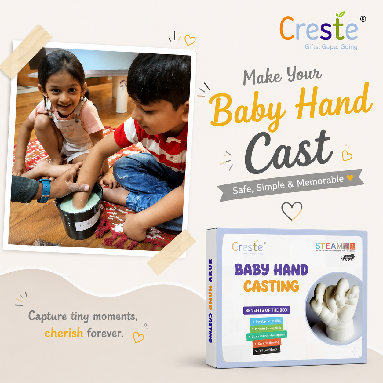 DIY Baby Hand Casting Kit | 2years+