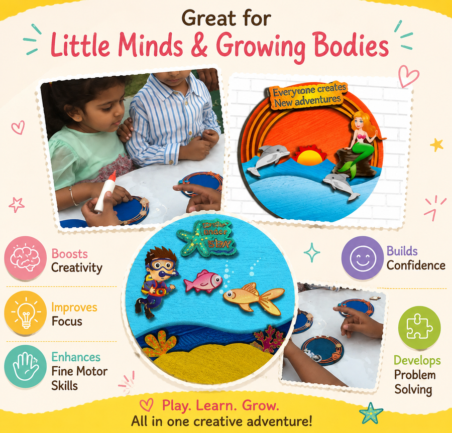 Fridge Magnet Aquarium Theme Kit