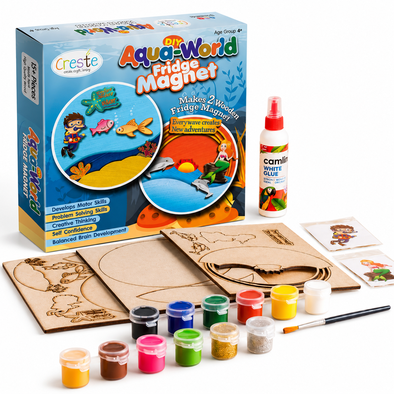 DIY Fridge Magnet Aquarium Theme Kit | 4years+