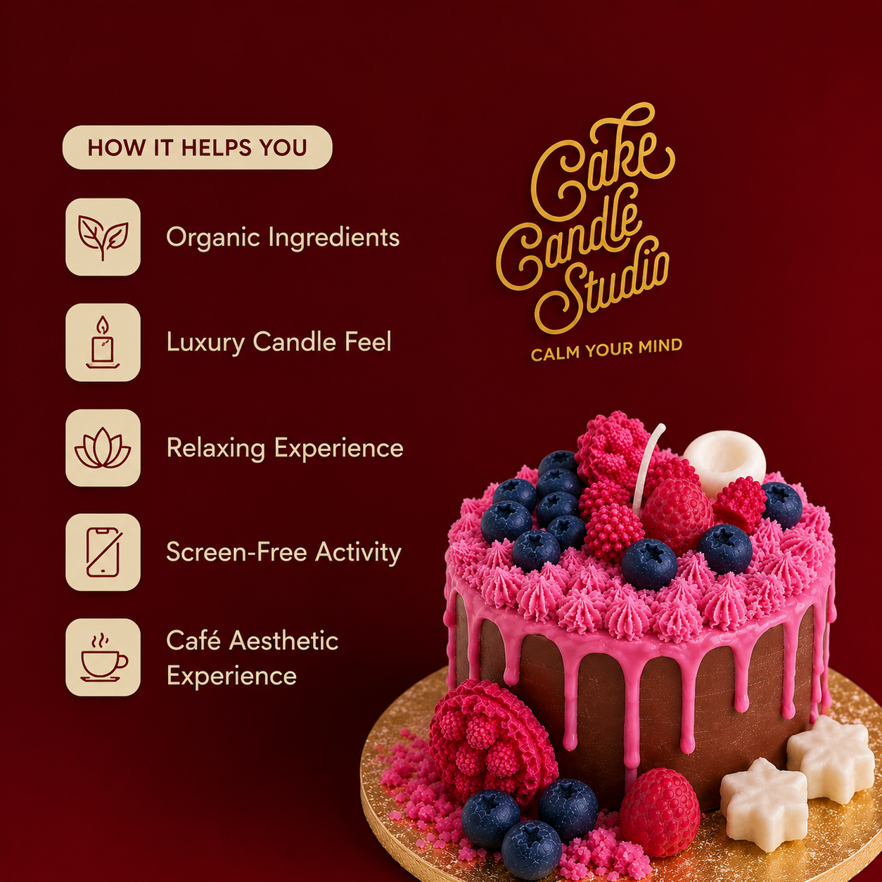 DIY Cake Candle Studio