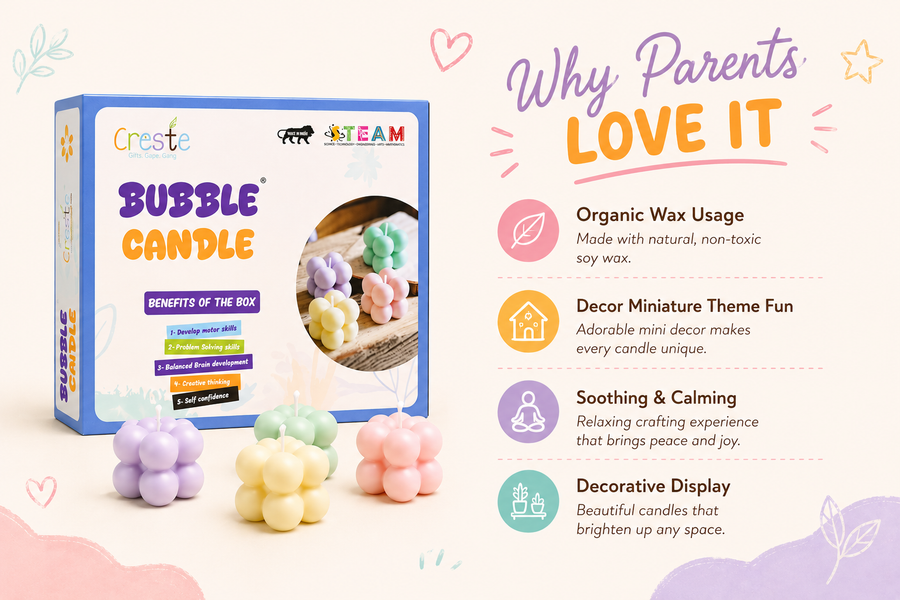 DIY Mini Bubble Candle Making Kit | 10years+