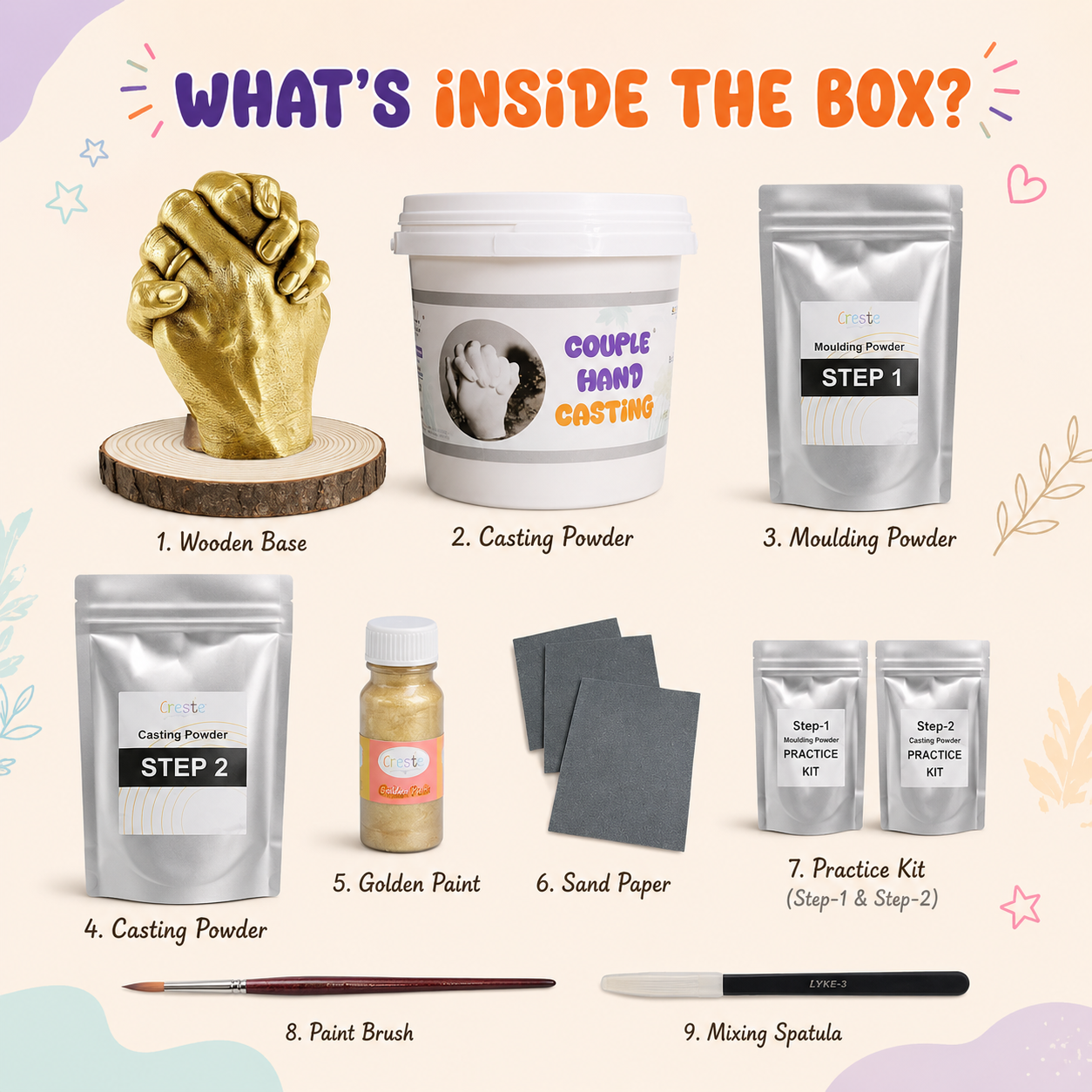 DIY Hand Casting Kit for Couples