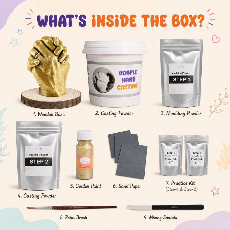 DIY Hand Casting Kit for Couples
