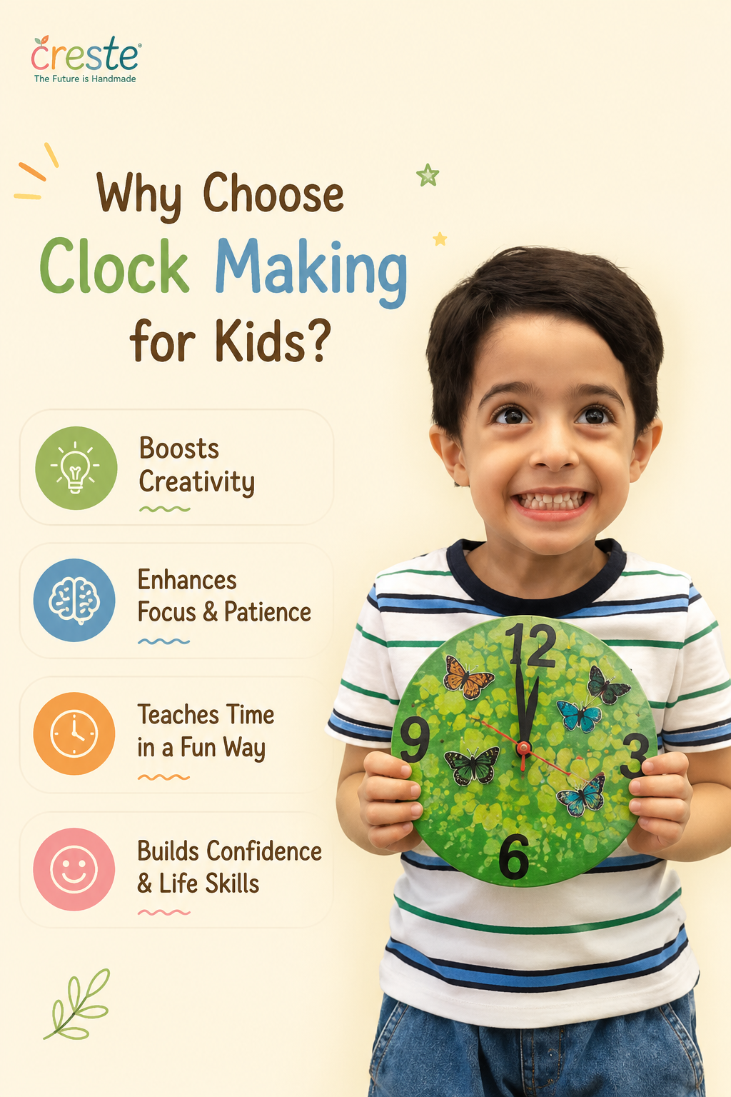 DIY Clock Making Kit | 5years+