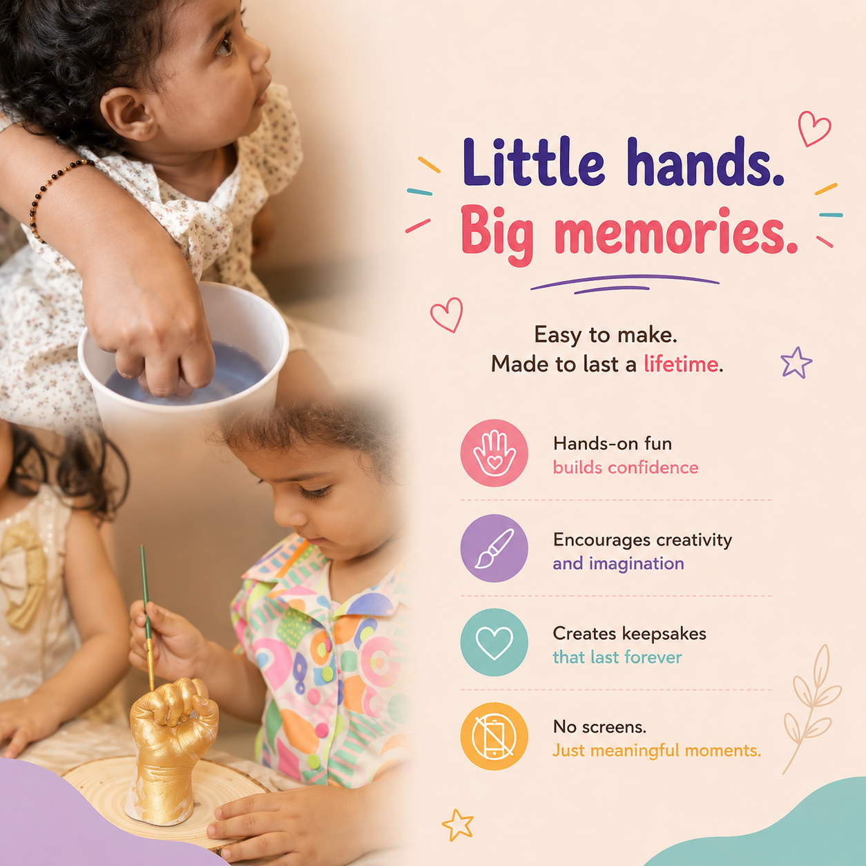 DIY Baby Hand Casting Kit | 2years+