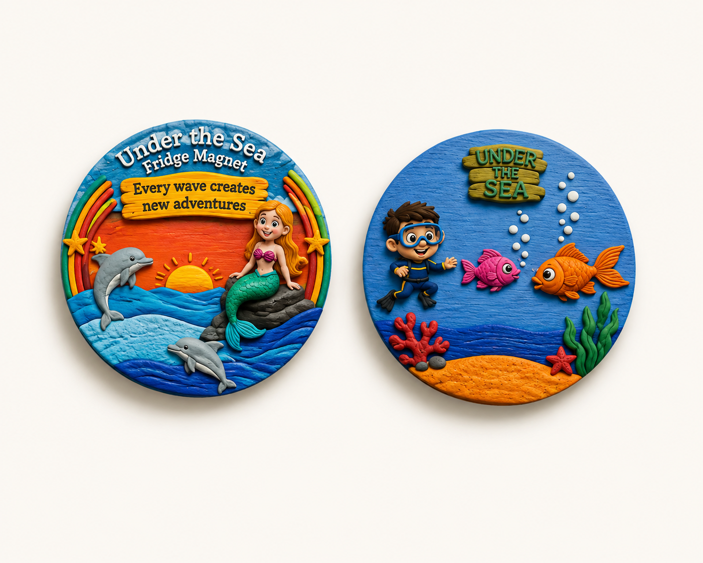 DIY Fridge Magnet Aquarium Theme Kit | 4years+