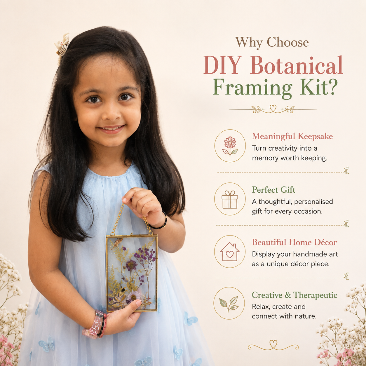 DIY Botanical Framing and Bookmark Making Kit | 8years+