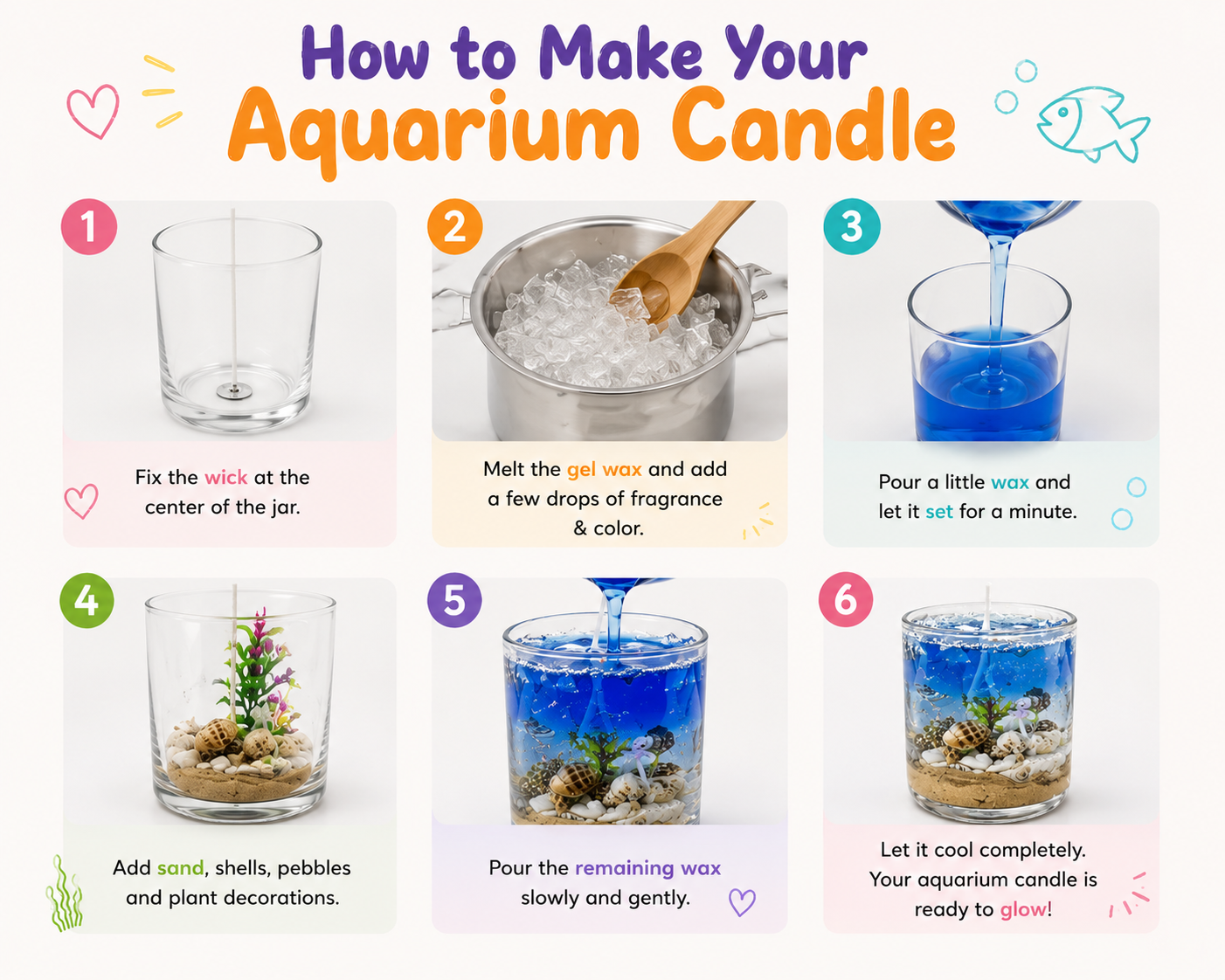 DIY Aquarium Candle Making Kit | 10years+