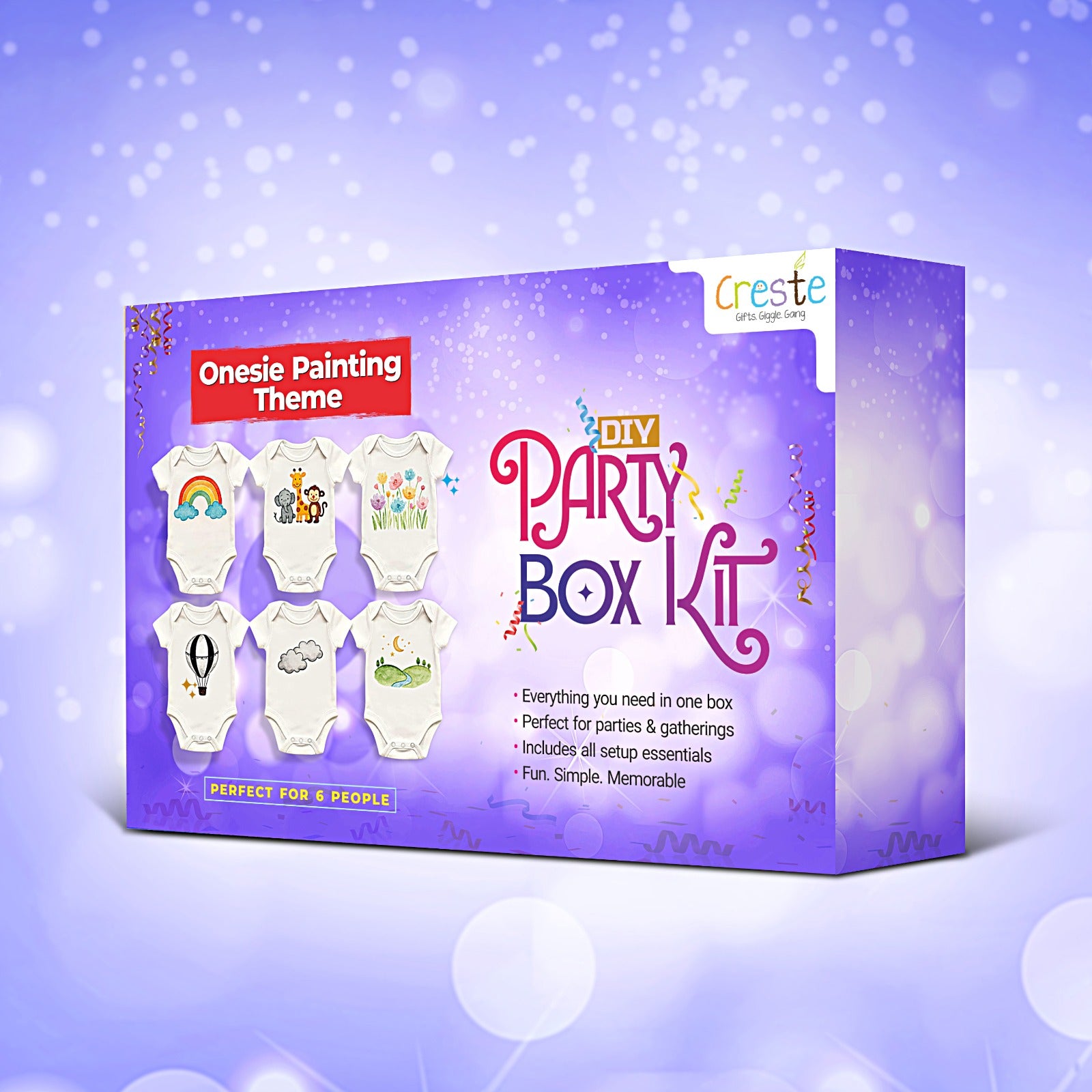 DIY Party Box Kit | Onesie Painting Theme