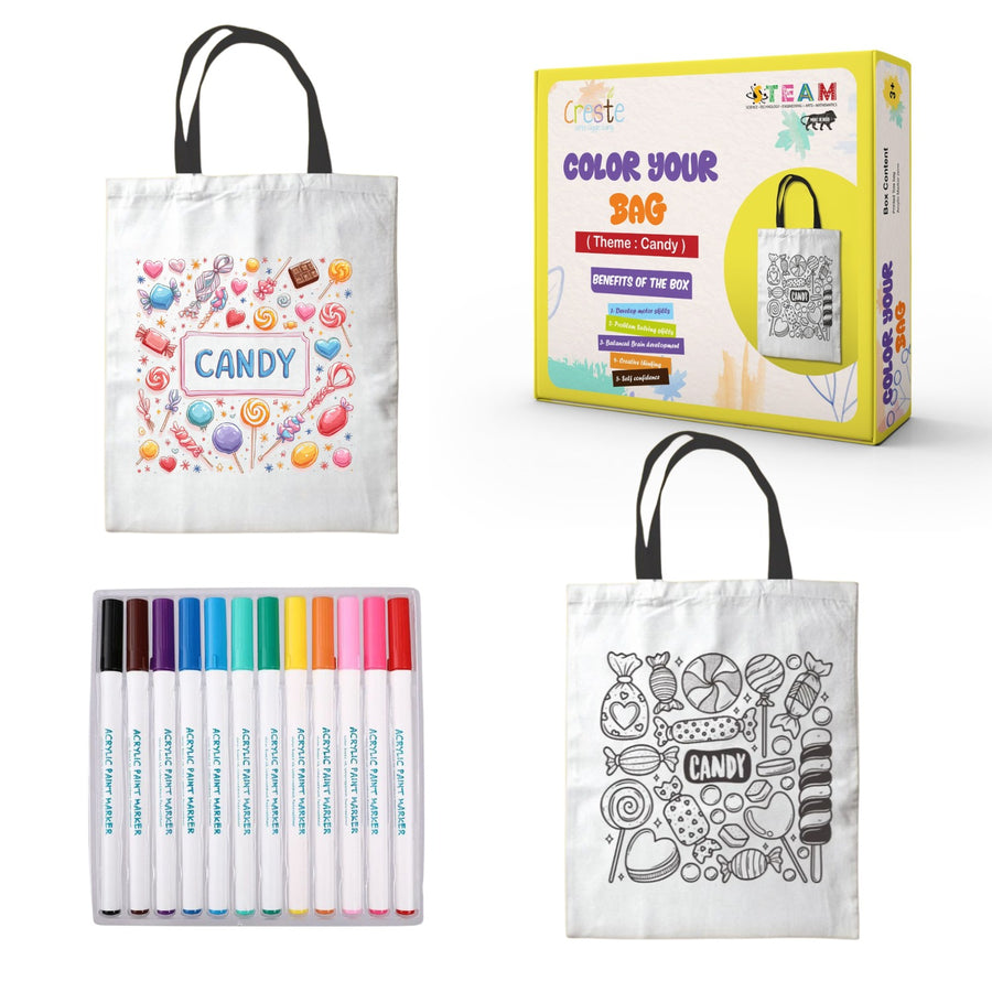 DIY Color Your Bag Kit Available with Different Themes | 3years+