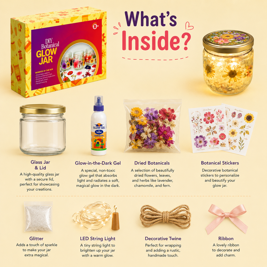DIY Botanical Glow Jar Making Kit | 8years+