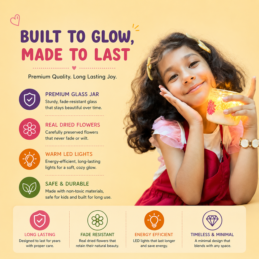 DIY Botanical Glow Jar Making Kit | 8years+