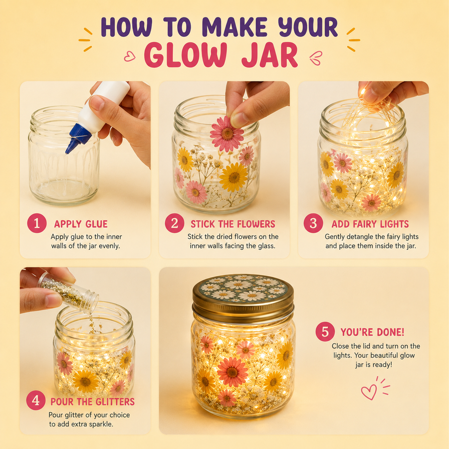 DIY Botanical Glow Jar Making Kit | 8years+