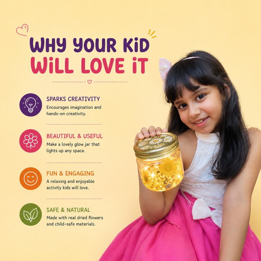 DIY Botanical Glow Jar Making Kit | 8years+