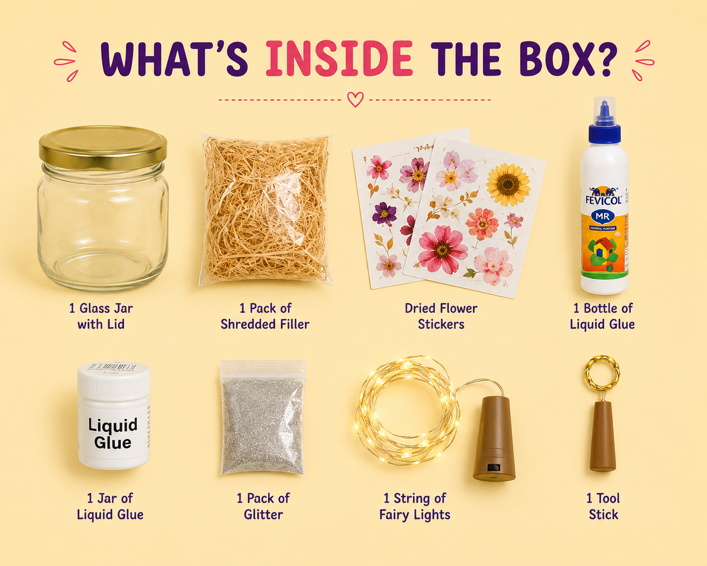 DIY Botanical Glow Jar Making Kit | 8years+