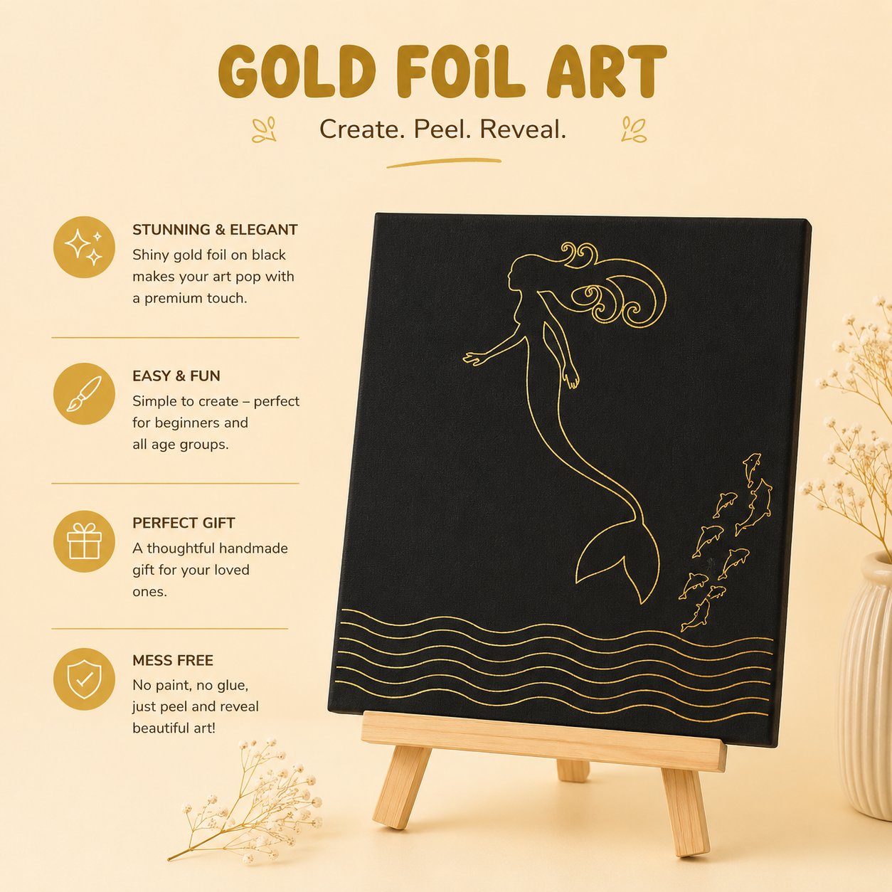 DIY Gold Foil Painting Kit | 5years+