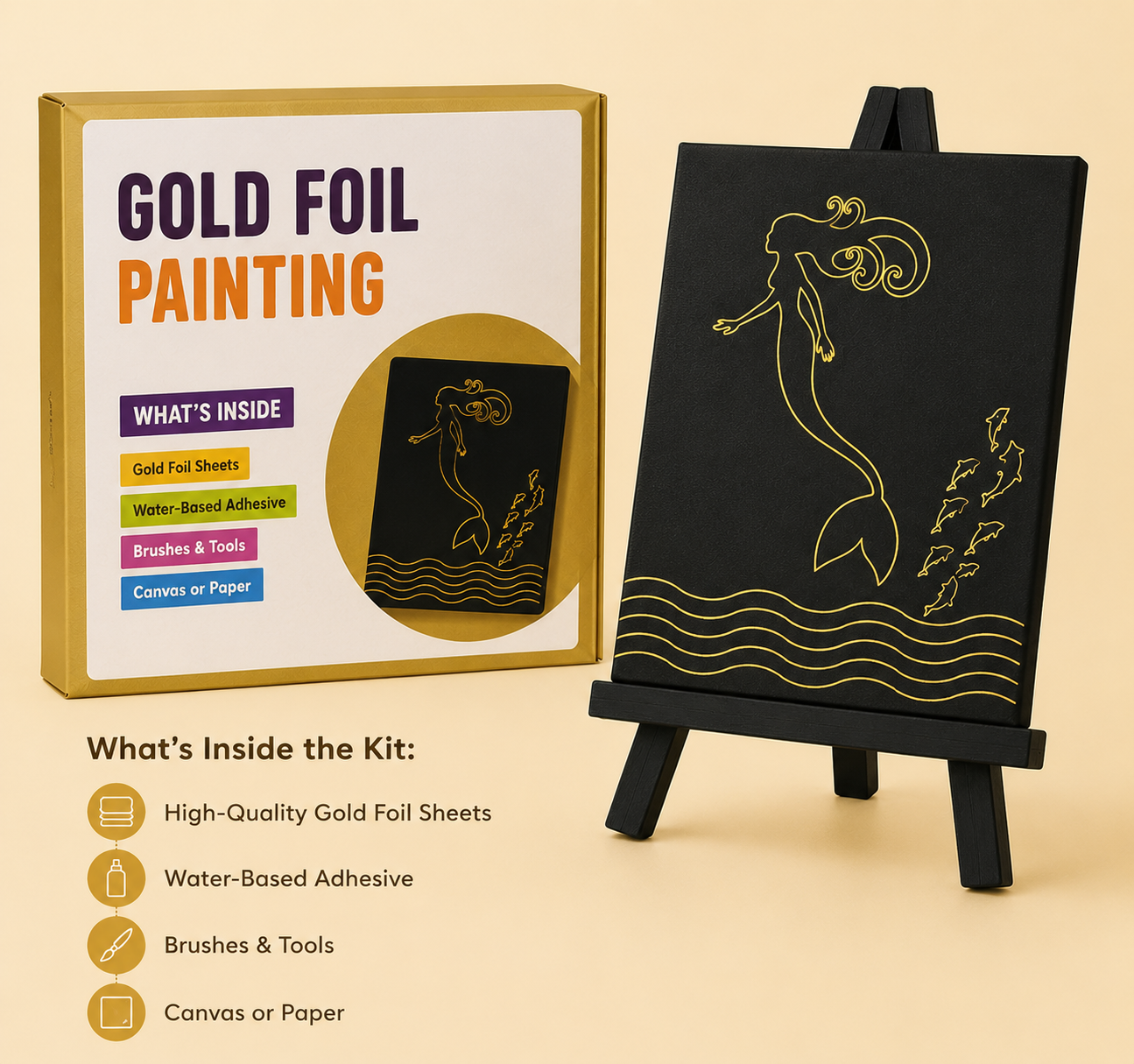 DIY Gold Foil Painting Kit | 5years+