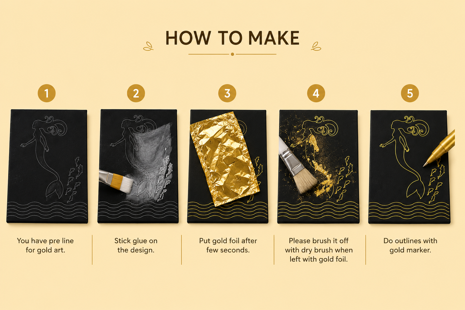DIY Gold Foil Painting Kit | 5years+