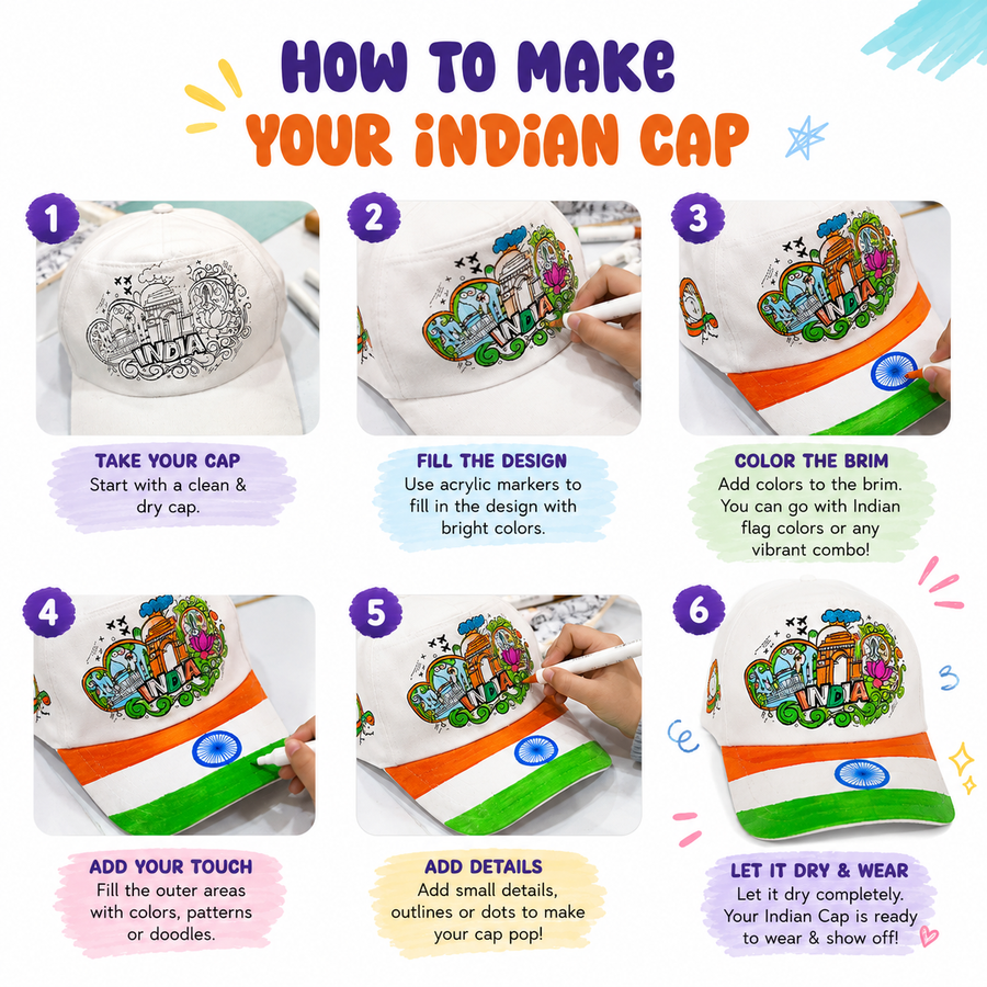 Indian Cap Coloring Kit