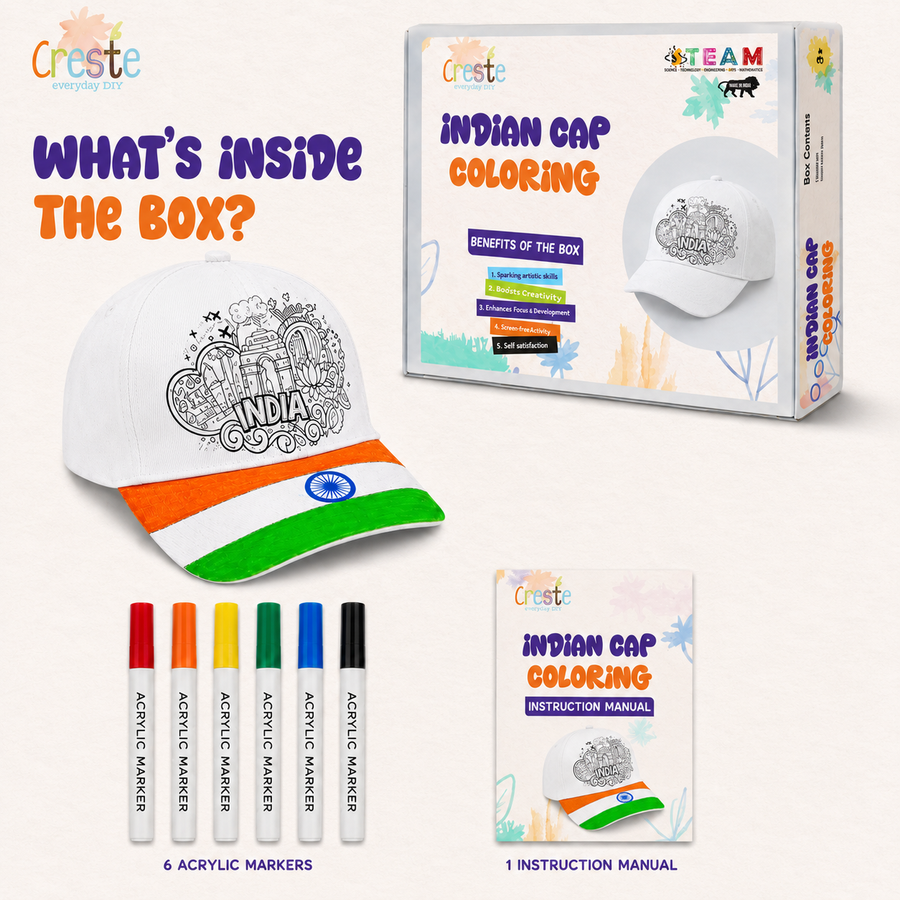 Indian Cap Coloring Kit