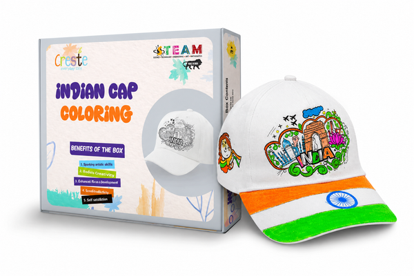 DIY Indian Cap Coloring Kit | 3years+