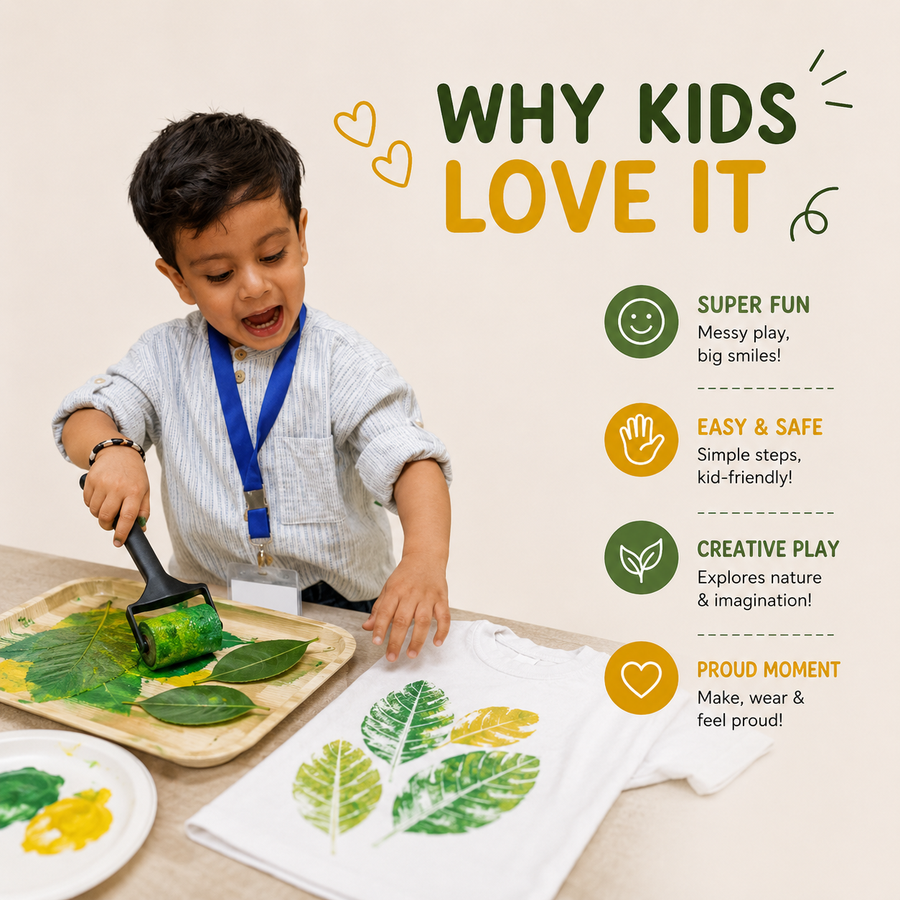 Leaf Printing on Tshirt Kit