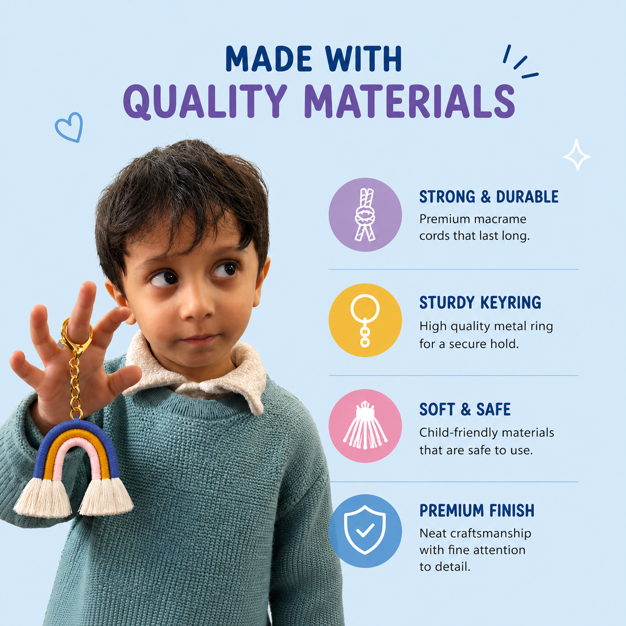 DIY Macrame Rainbow Making Kit | 5years+