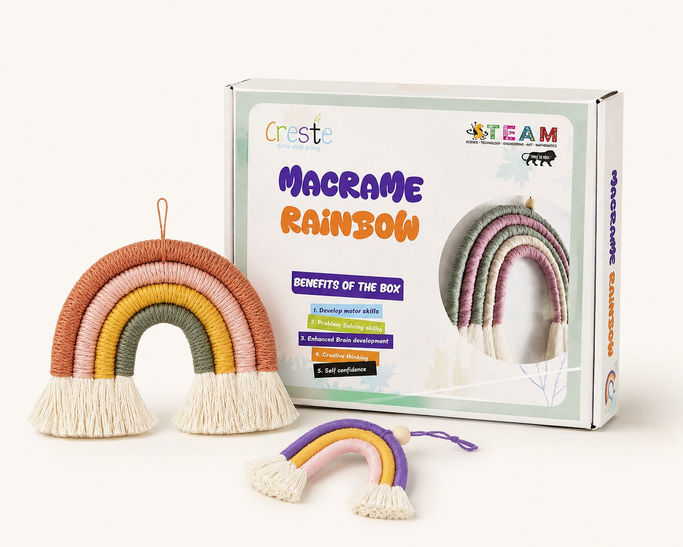 DIY Macrame Rainbow Making Kit | 5years+