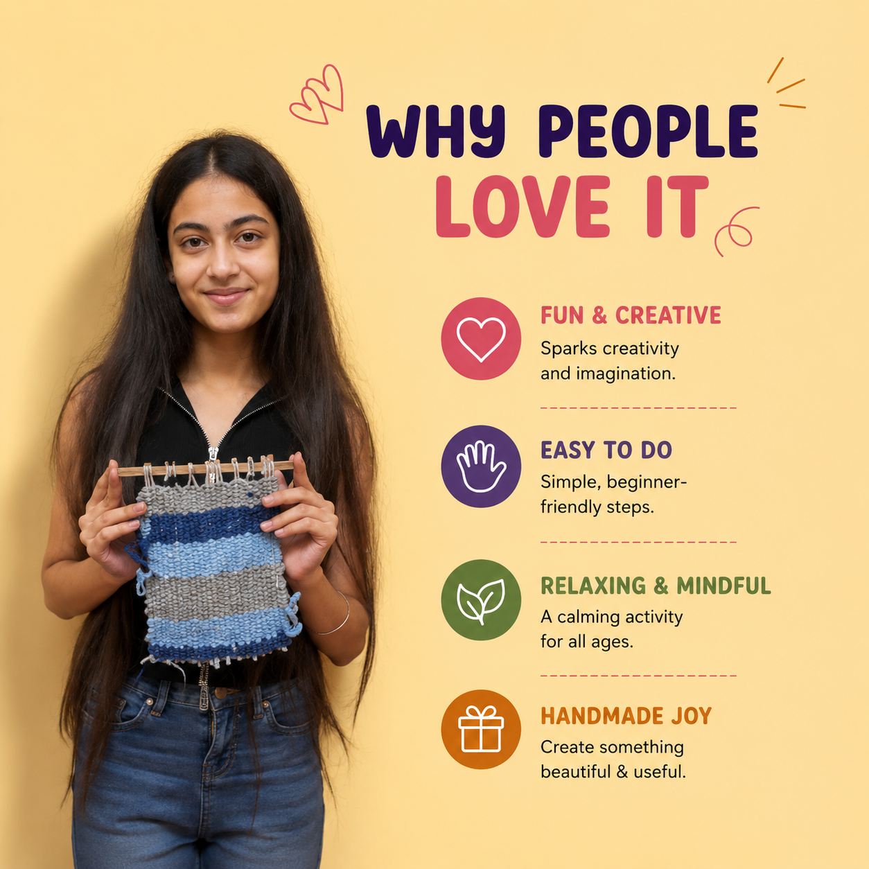 DIY Handloom Weaving Kit | 8years+