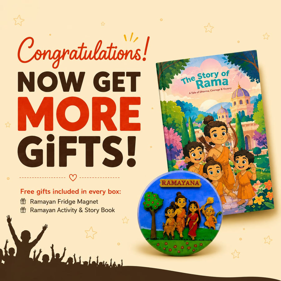 DIY Dussehra Kit for Kids - 3ft Ravan Craft Set with Pre-Cut Pieces, Paints & Stickers - Educational Festival Activity for Ages 3+