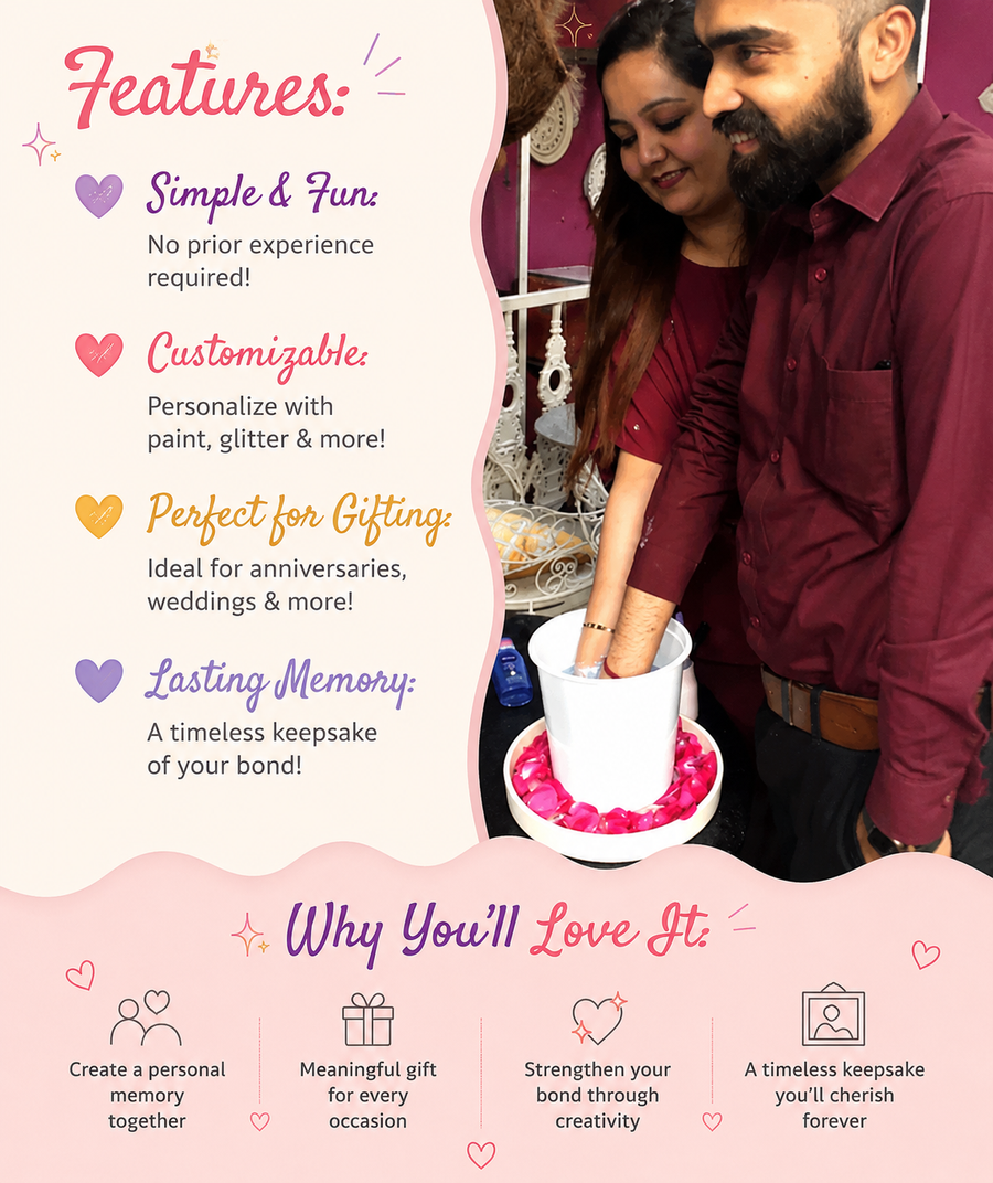 DIY Hand Casting Kit for Couples