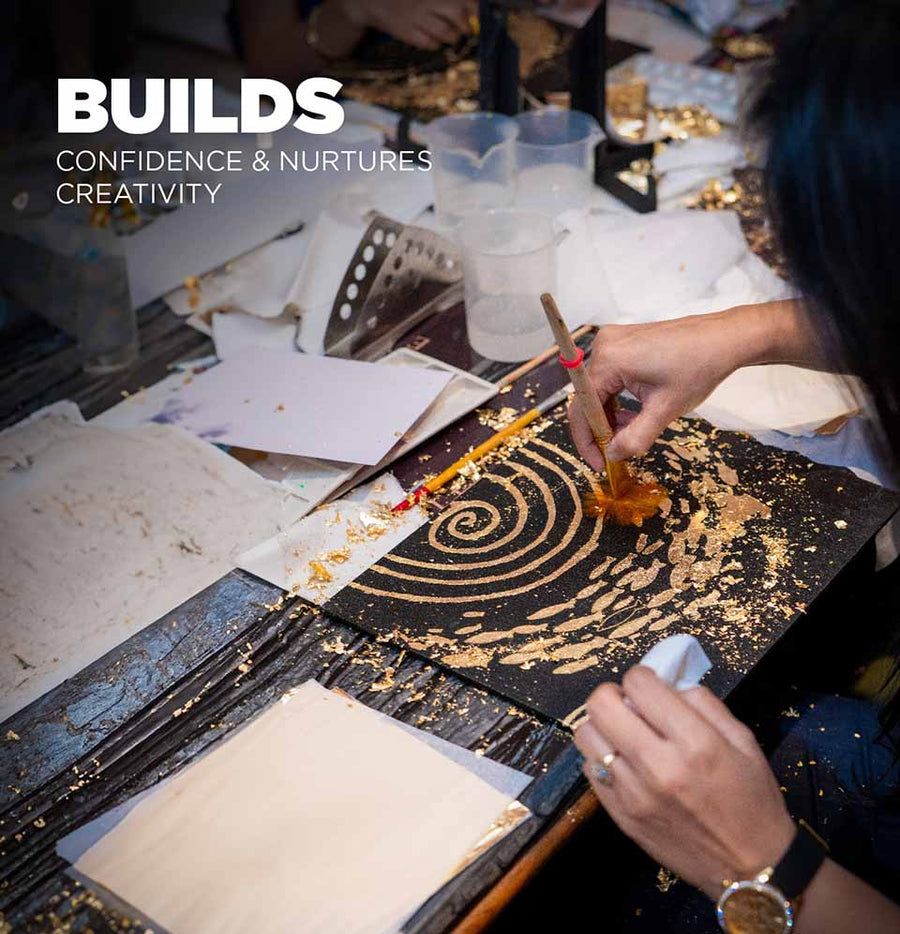 Party Box Kit – Gold Foil Theme – DIY kit for kids by Creste