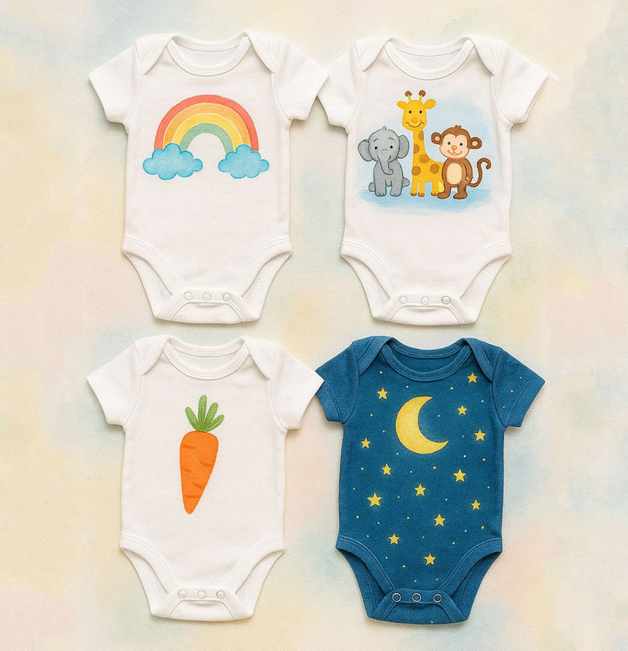Party Box Kit – Onesie Painting Theme – DIY kit for kids by Creste