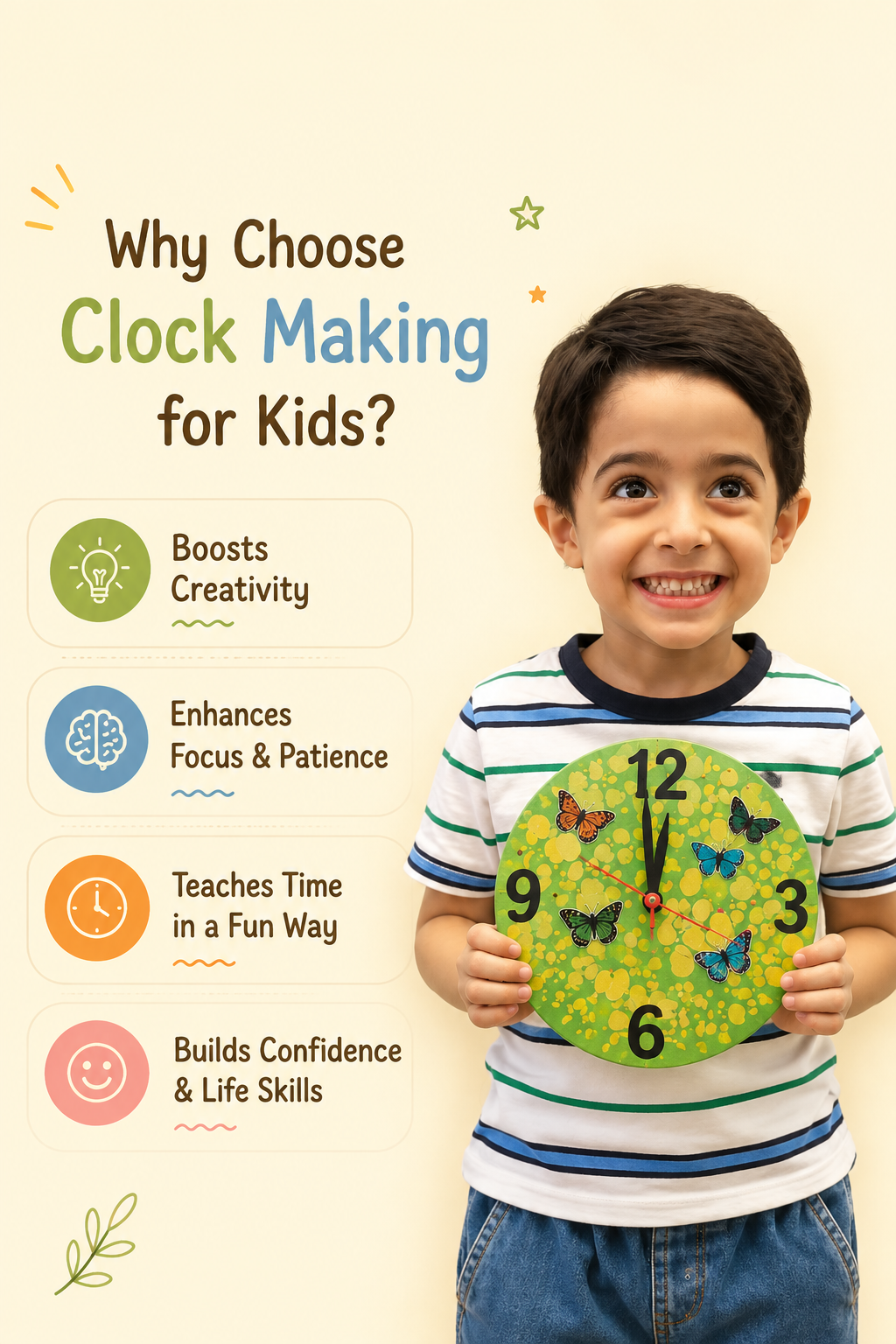 DIY Clock Making Kit | 5years+