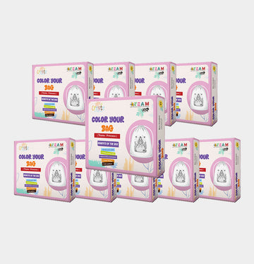 DIY Color Your Bag Kit Princess Theme (Backpack Type) Return Gifts Pack of 10pcs 3years+