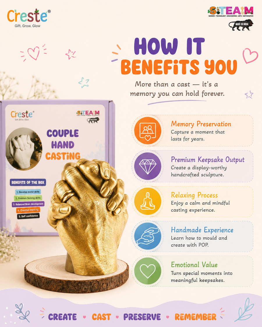 DIY Hand Casting Kit for Couples