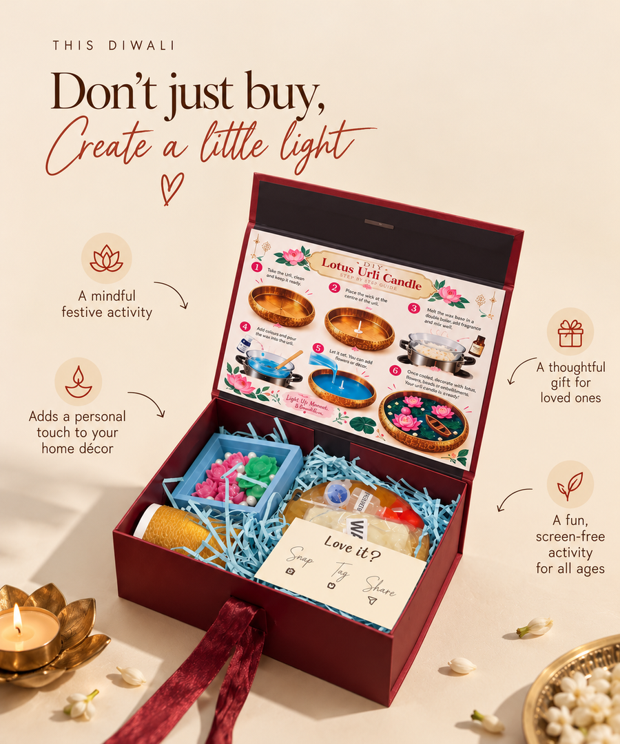 Urli Lotus Candle – DIY kit for kids by Creste