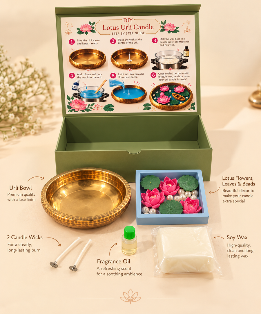 Urli Lotus Candle – DIY kit for kids by Creste