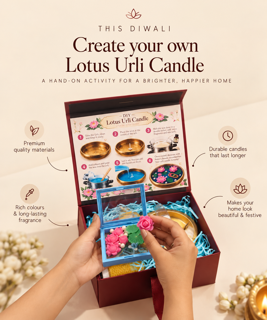 Urli Lotus Candle – DIY kit for kids by Creste