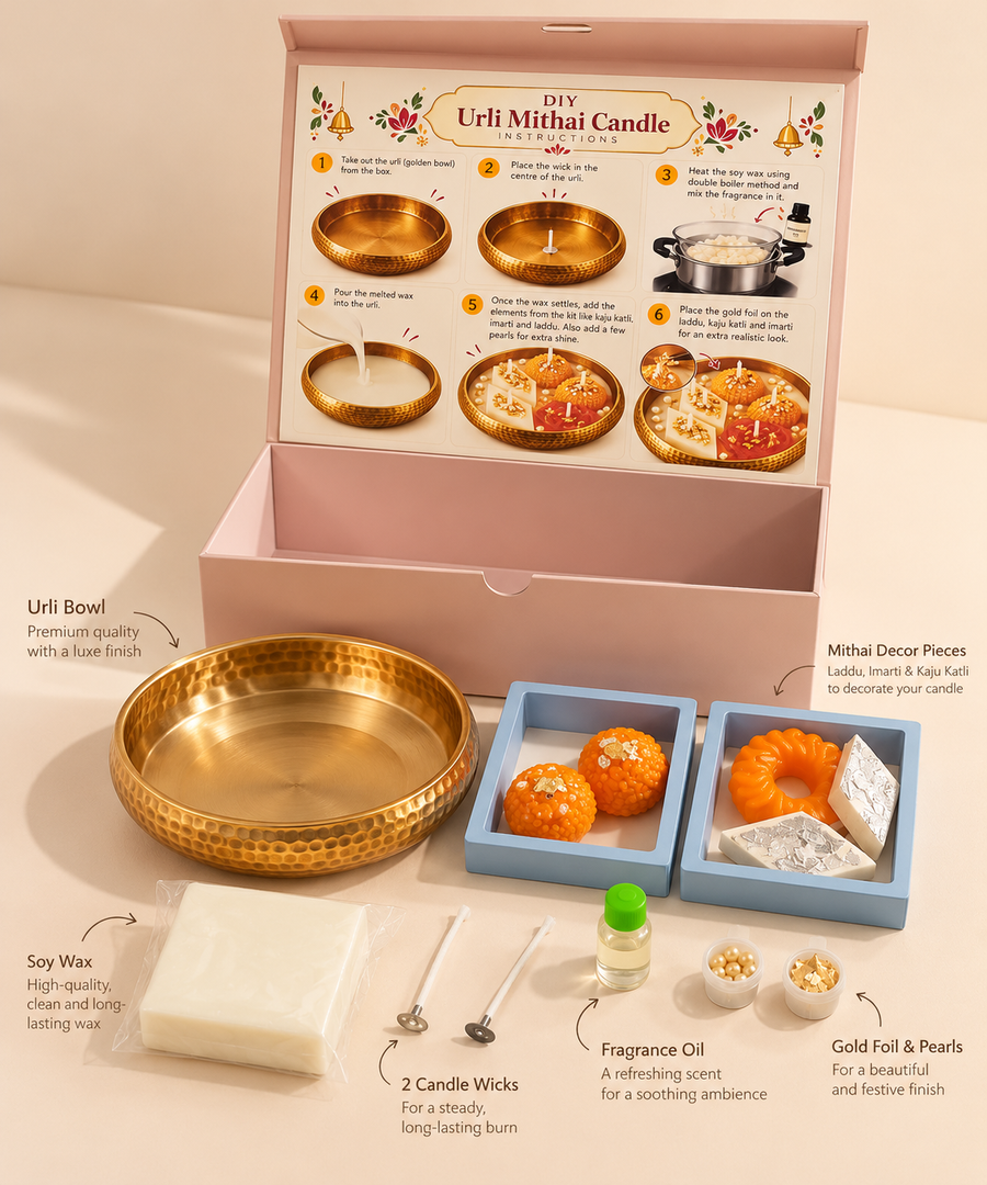 Urli Mithai Candle making kit – DIY kit for kids by Creste