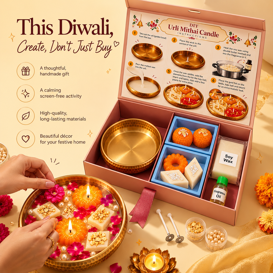 Urli Mithai Candle making kit – DIY kit for kids by Creste