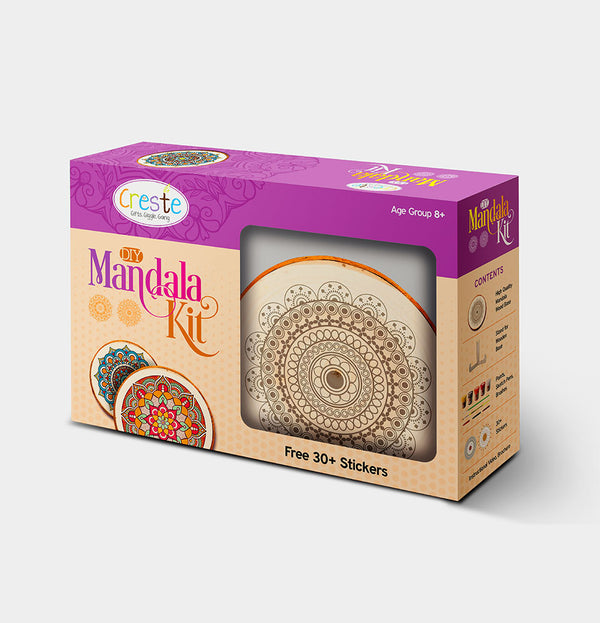 Mandala Art Kit – DIY kit for kids by Creste