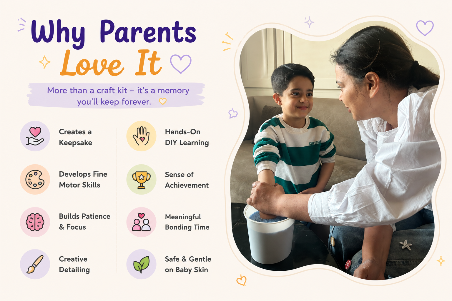 DIY Baby Hand Casting Kit | 2years+