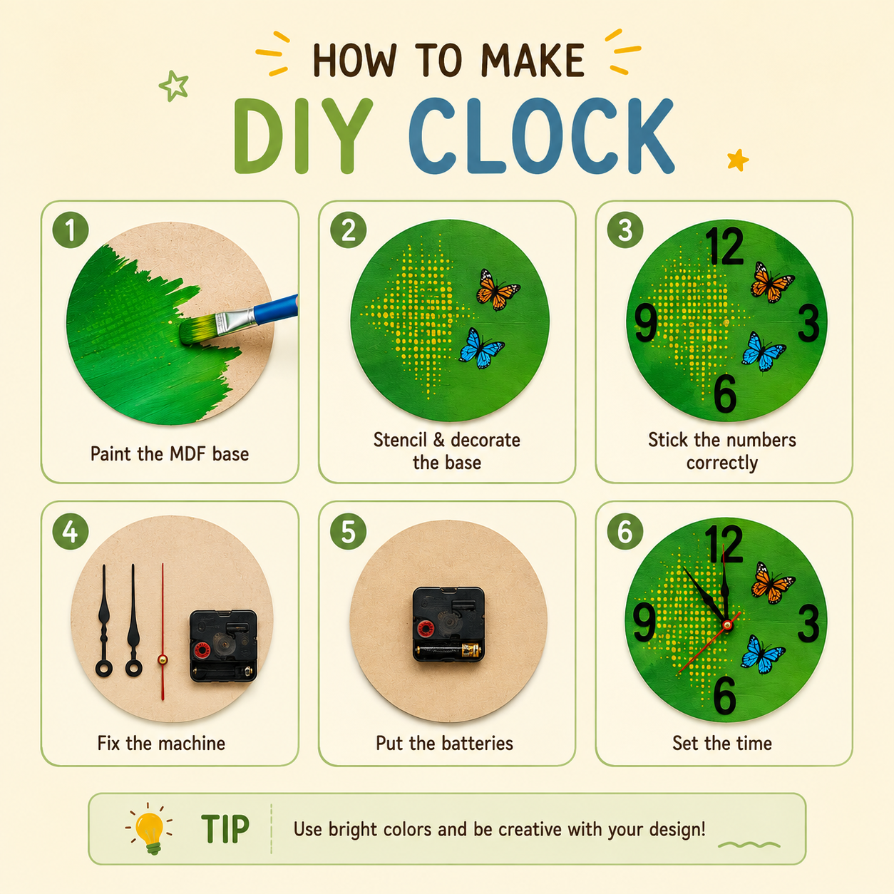 DIY Clock Making Kit | 5years+