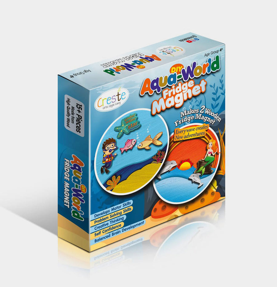 Fridge Magnet Aquarium Theme Kit – DIY kit for kids by Creste