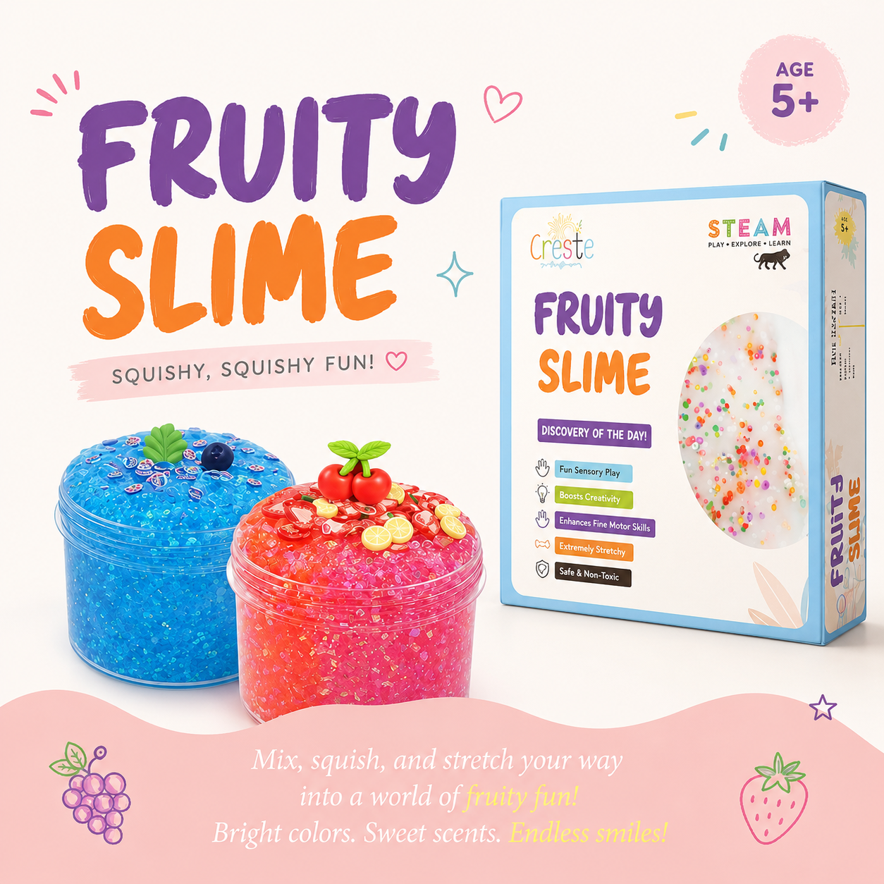 DIY Fruity Slime Making Kit | 5years+