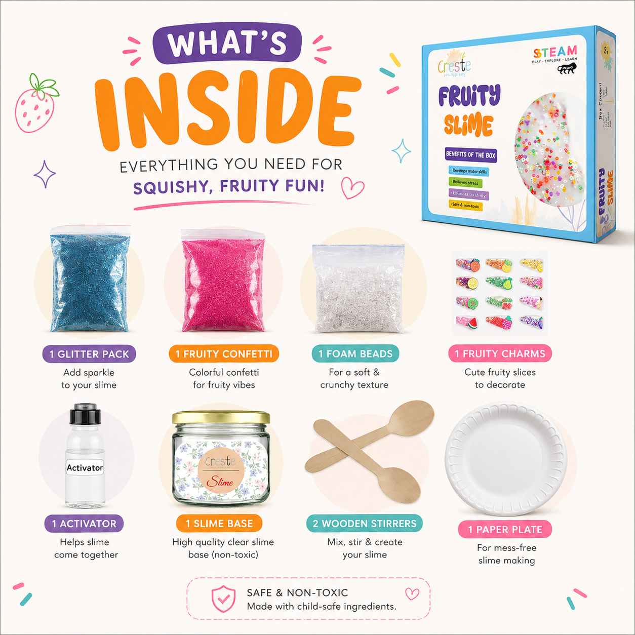 DIY Fruity Slime Making Kit | 5years+