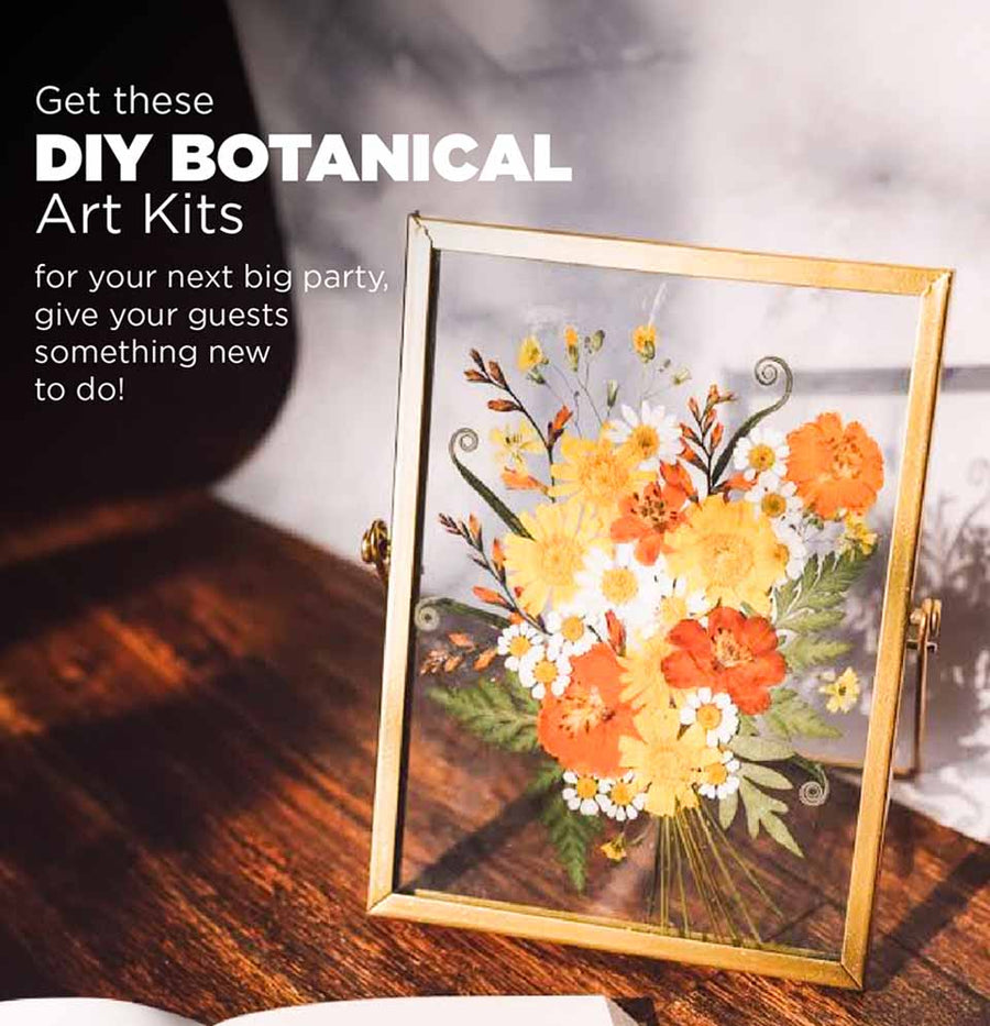 DIY Party Box Kit | Botanical Framing and Bookmarks Theme