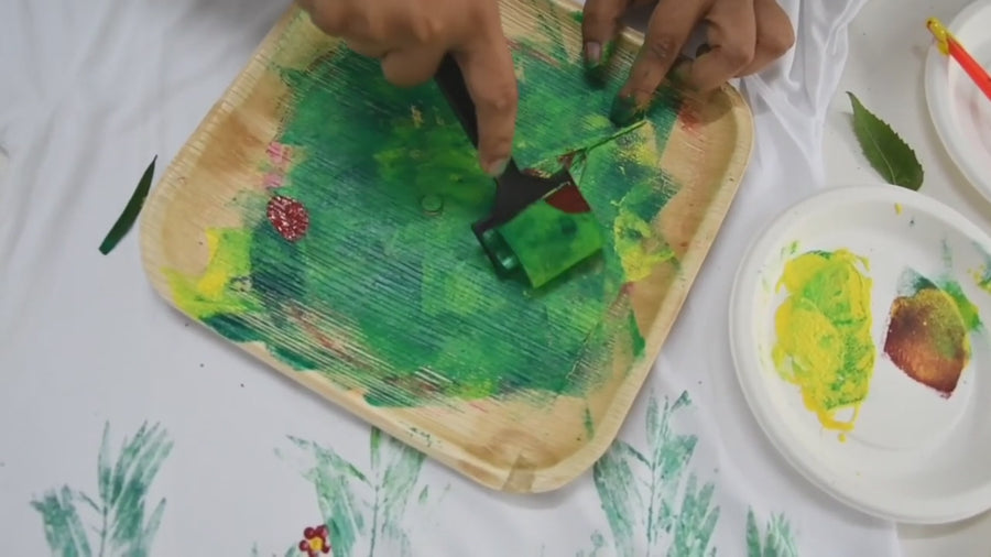 Leaf Printing on Tshirt Kit