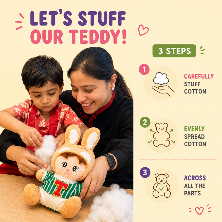 Teddy Stuffing and Dressing Kit